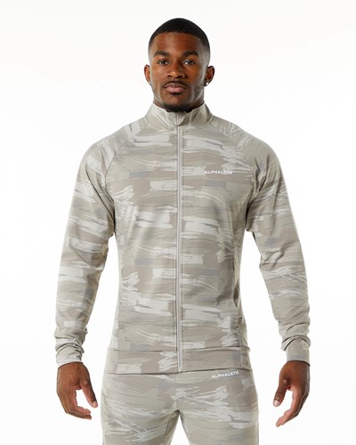 Alphalete 4-Way Stretch Track Jacket Camo | 10329-ILNQ