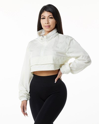 Alphalete All-Purpose Crop Jacket Sage | 15609-YXTK