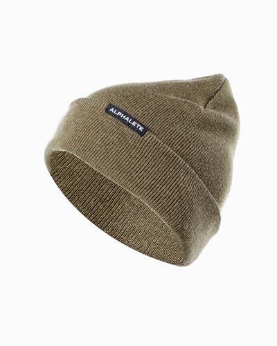 Alphalete Bawełniane Knit Beanie Ciemny | 15492-FCON