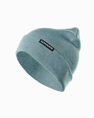 Alphalete Bawełniane Knit Beanie Niebieskie | 93540-EAPS