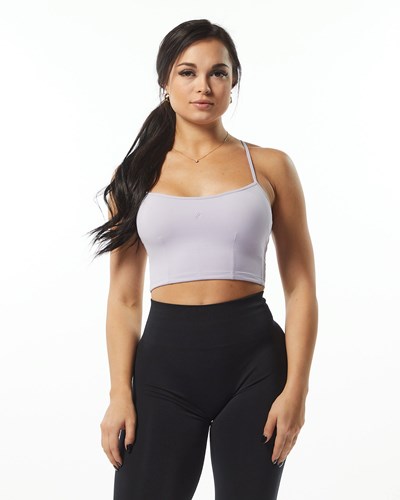 Alphalete Camisole Y-Back Crop Tank Lilac | 03418-VICT