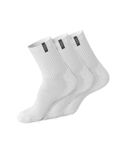 Alphalete Crew Sock Białe | 72146-QXET