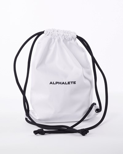 Alphalete Drawstring Bag Białe | 03247-QAYJ