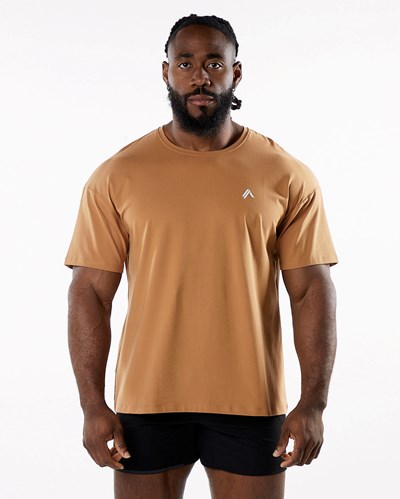 Alphalete Drop Shoulder Tee Rust | 85134-DJCY