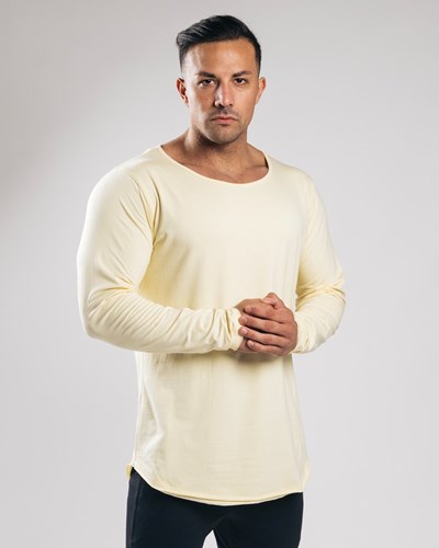 Alphalete Fitted Long Sleeve Sea Salt | 37281-WKPC