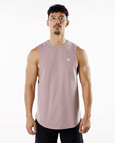 Alphalete Fitted Performance Tank Mauve | 14325-UVFX