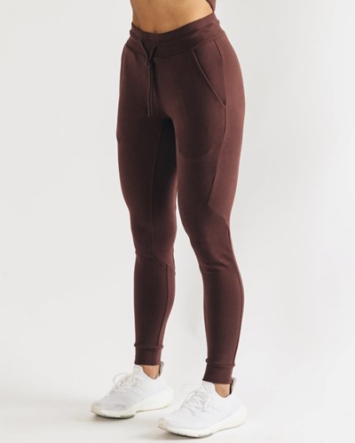 Alphalete Fitted Single-Brushed 29" Jogger Mahogany | 71634-SCJD