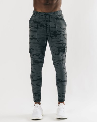 Alphalete Fitted Single-Brushed 30" Cargo Pant Camo | 74039-NJTP