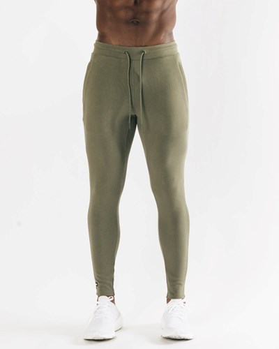 Alphalete Fitted Single-Brushed 30" Jogger Głęboka Oliwkowe | 47103-ZTUX