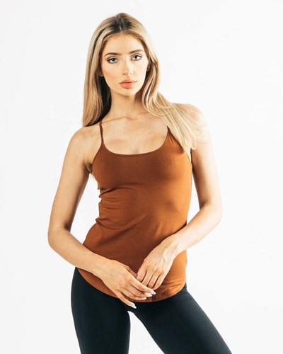 Alphalete Full-Length Premium Tank Mahogany | 04983-ZRTP