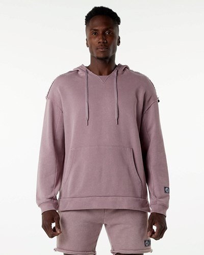 Alphalete Heavyweight Washed Terry Hoodie Różowe | 37254-NLZH