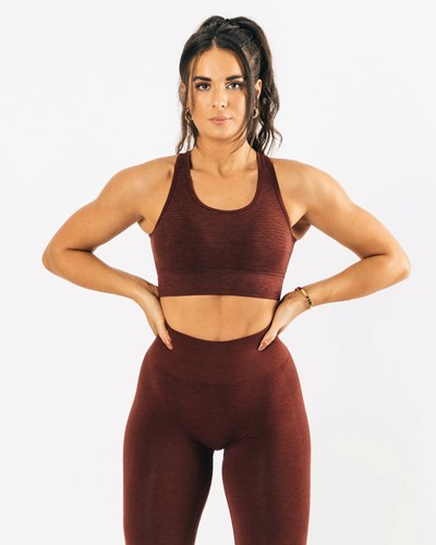 Alphalete High-Impact Seamless Sports Bra Miedź | 93012-YOBH