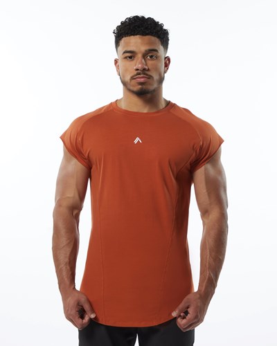 Alphalete High Performance Bez Rękawów Tee Sour Tangerine | 50689-HTZE