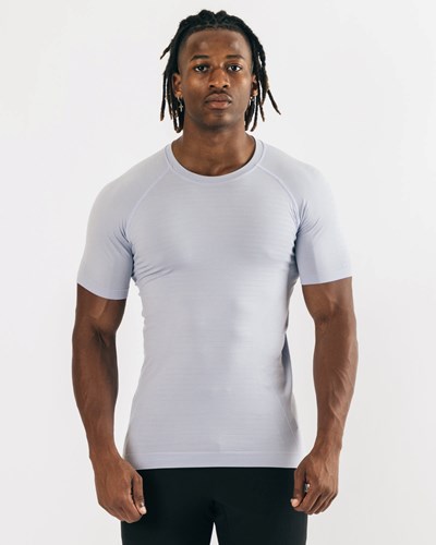 Alphalete High Performance Seamless Krótkie Sleeve Tee Głęboka Fioletowe | 79436-SBVH