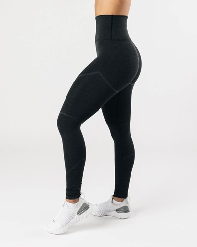 Alphalete High-Performance Seamless Legging Czarne | 26709-JWUN