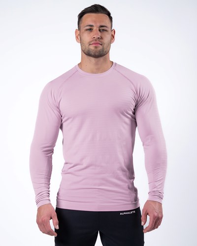 Alphalete High Performance Seamless Long Sleeve Tee Bloom | 03742-RSLQ