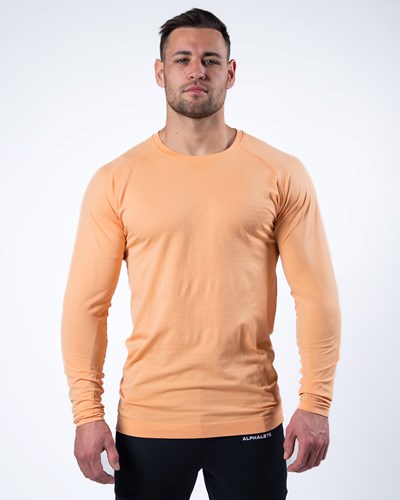 Alphalete High Performance Seamless Long Sleeve Tee Koralowe | 69128-XVJO