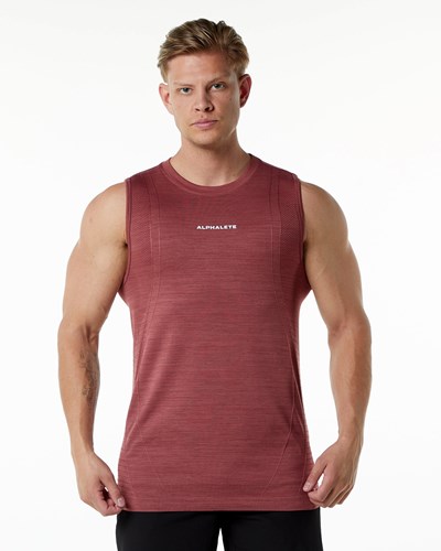 Alphalete High Performance Seamless Tank Gingerbread | 36921-OKBJ