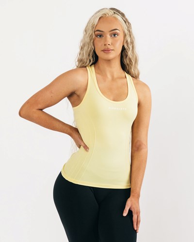 Alphalete High Performance Seamless Tank Lemonade | 37548-QLIS