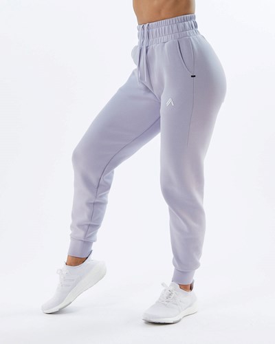 Alphalete Interlock Knit Cuffed Jogger Lilac | 74698-HIQE