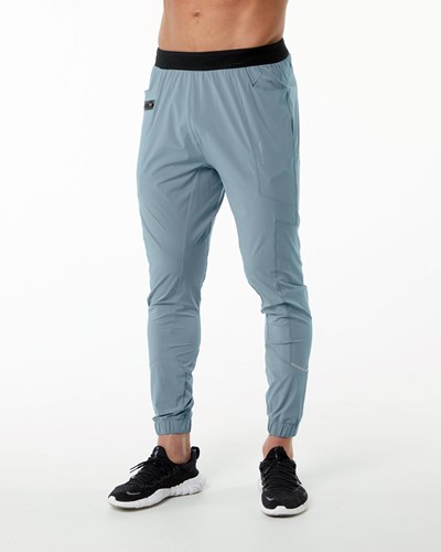 Alphalete Lekkie 4-Way Stretch 29" Treningowe Pant Niebieskie | 30865-ONVU