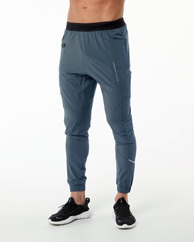 Alphalete Lekkie 4-Way Stretch 29" Treningowe Pant Niebieskie | 48597-YLZU