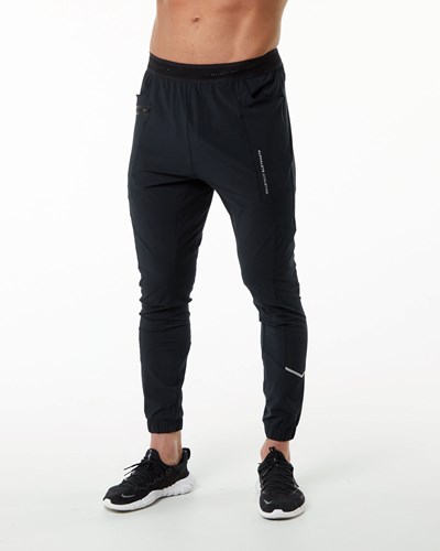 Alphalete Lekkie 4-Way Stretch 29" Treningowe Pant Czarne Srebrne | 71805-ZNIW