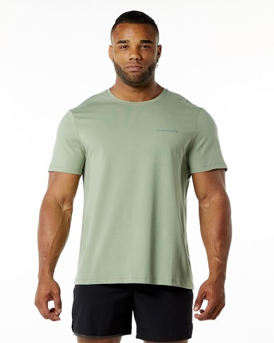 Alphalete Relaxed Fit Tee Sage | 56247-NVKW