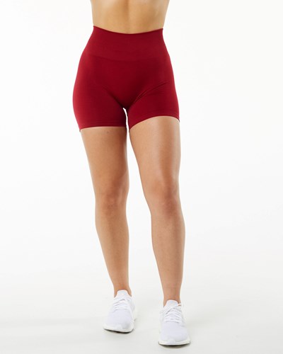 Alphalete Seamless Scrunch 4.5" Krótkie Scarlet | 09751-DREX