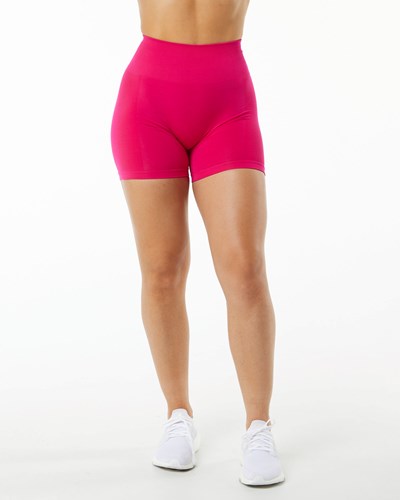 Alphalete Seamless Scrunch 4.5" Krótkie Różowe | 24706-HPIW