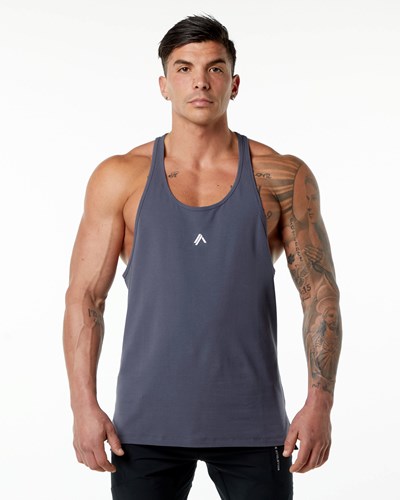 Alphalete Stepped Hem Stringer Fioletowe | 74829-ULKW