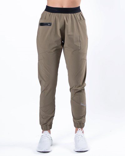 Alphalete Woven 4-Way Stretch 28" Pant Taupe | 13427-POHI