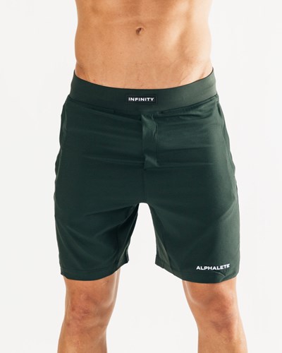 Alphalete Woven 4-Way Stretch 7" Krótkie Forest | 95843-GEMT