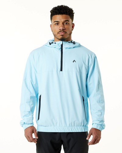 Alphalete Woven Performance Jacket Niebieskie | 07563-TEQR