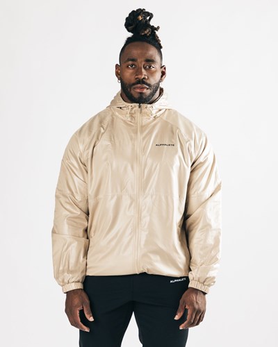 Alphalete Woven Performance Jacket Tan | 68315-YMEJ