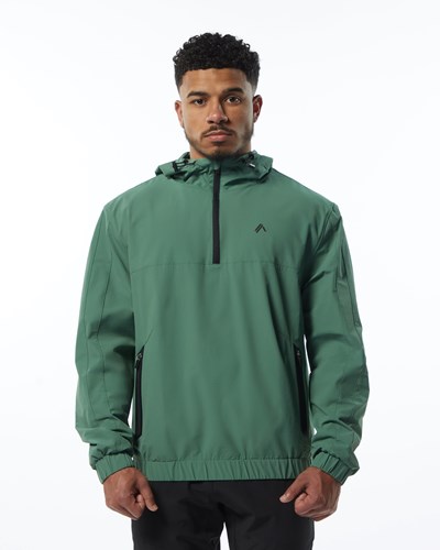 Alphalete Woven Performance Jacket Zielone | 42390-DQPJ