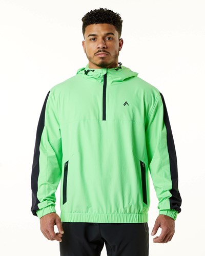 Alphalete Woven Performance Jacket Zielone | 61852-HAZO