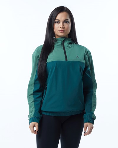 Alphalete Woven Performance Jacket Zielone | 87296-SJQC