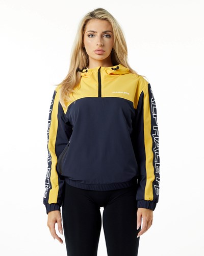 Alphalete Woven Performance Jacket Żółte | 42107-FSOM