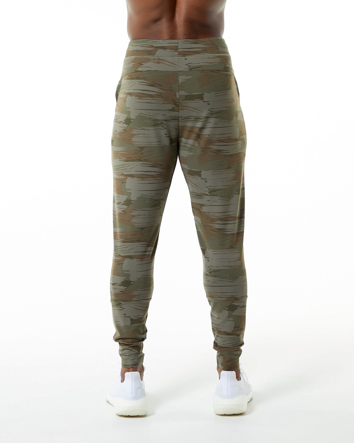 Alphalete 4-Way Stretch Jogger Oliwkowe Camo | 65408-YKQA