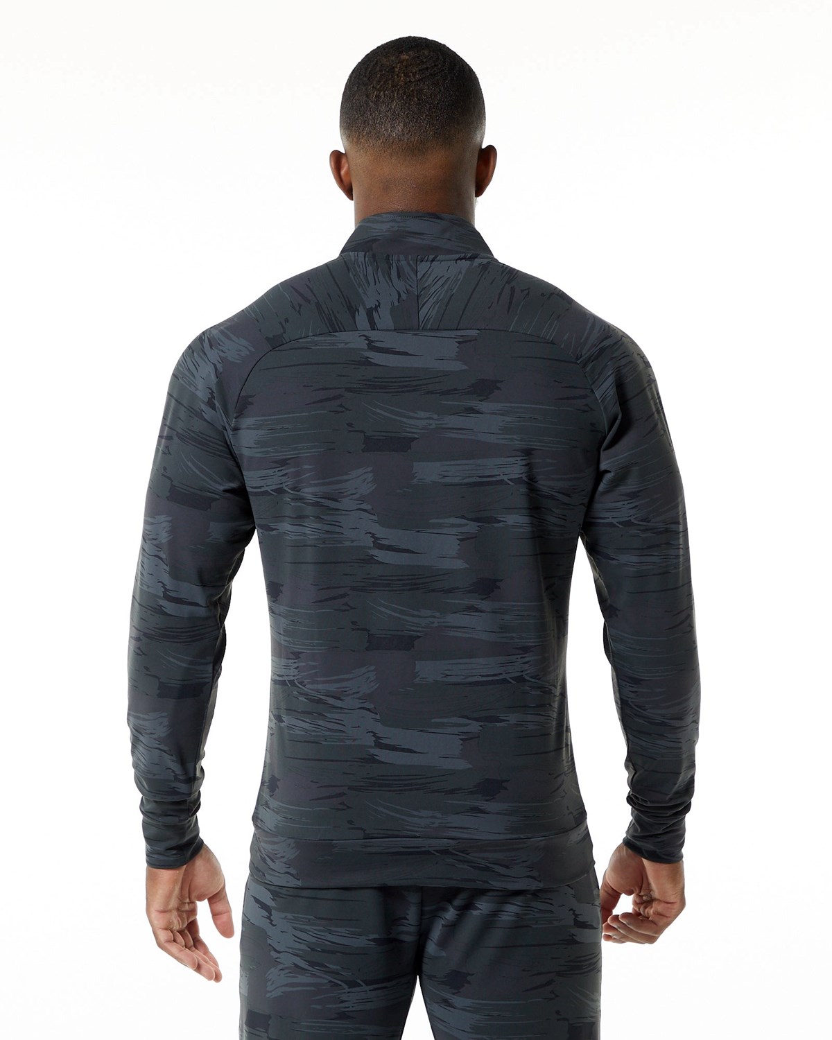 Alphalete 4-Way Stretch Track Jacket Czarne Camo | 62741-PQBE