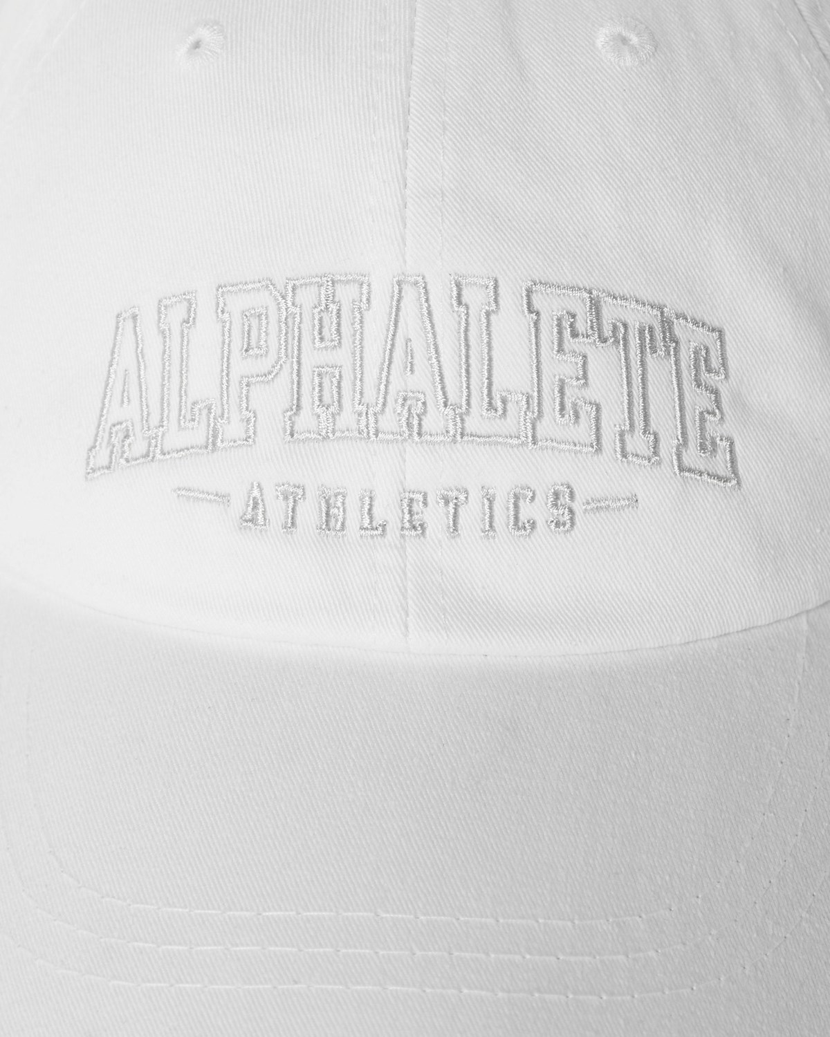 Alphalete Adjustable Cap Białe | 69035-SGUE