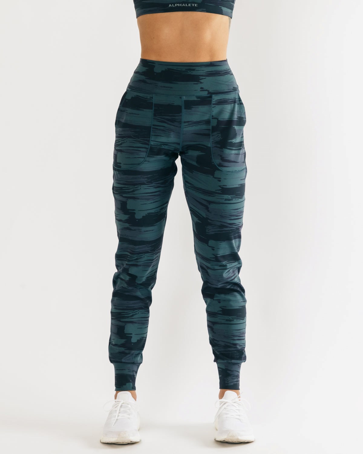 Alphalete All-Purpose Jogger Niebieskie Camo | 36590-ENCO