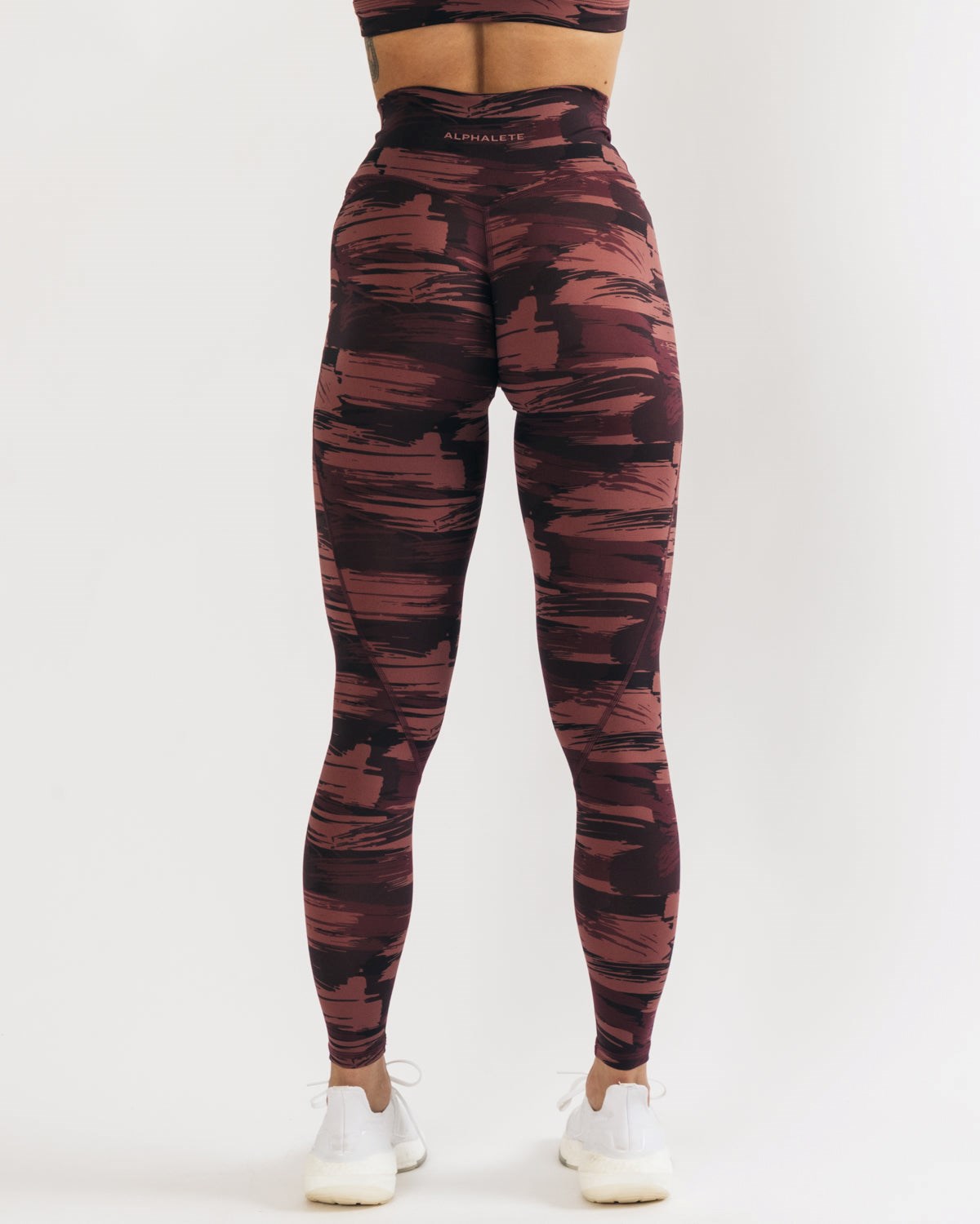 Alphalete All-Purpose Legging Bordowe Camo | 65397-LQNE