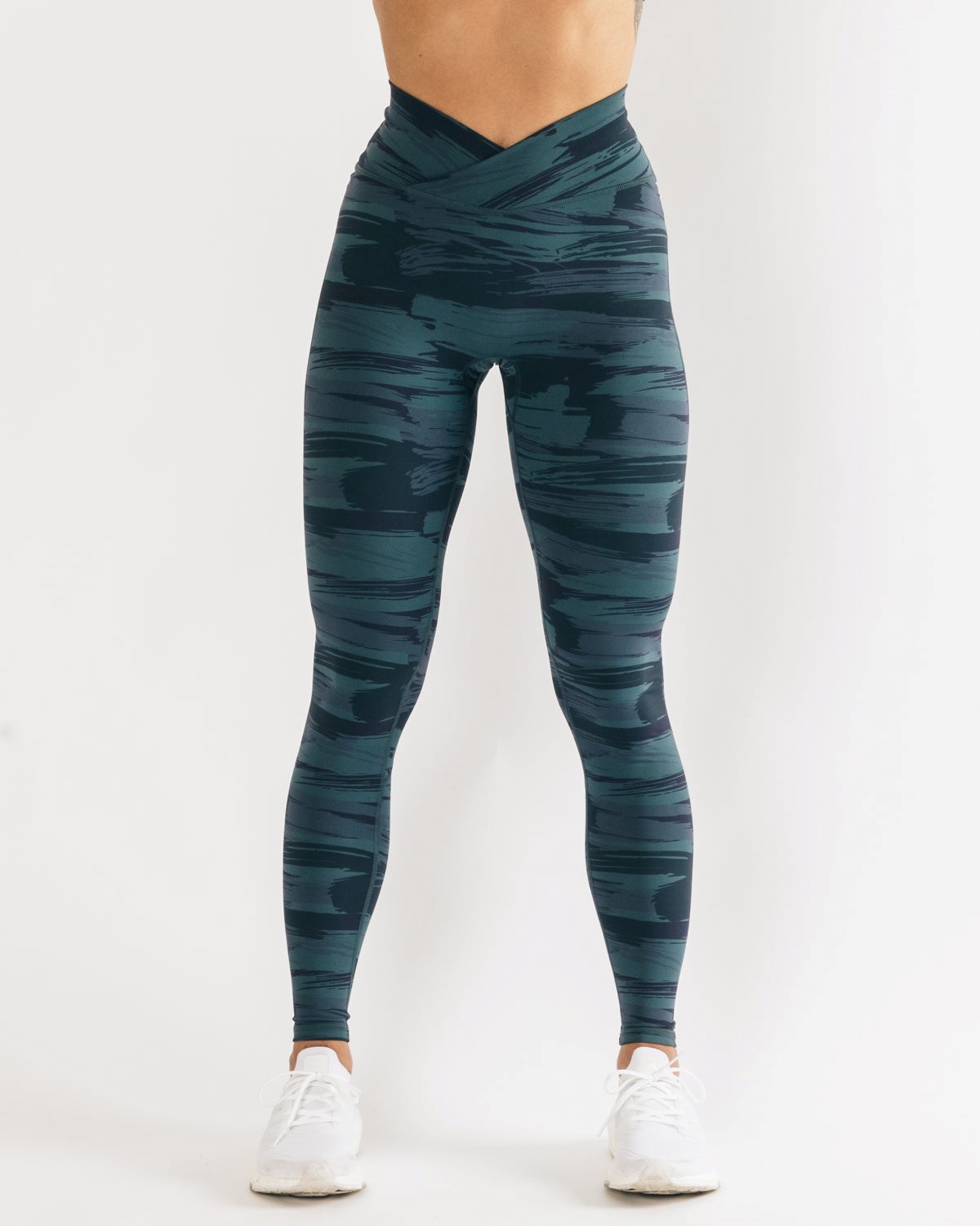 Alphalete All-Purpose Legging Niebieskie Camo | 16237-DRYV