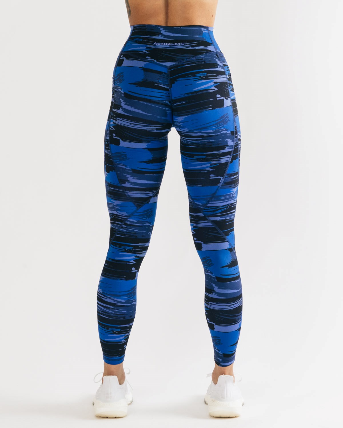 Alphalete All-Purpose Legging Niebieskie Camo | 56419-BQYS