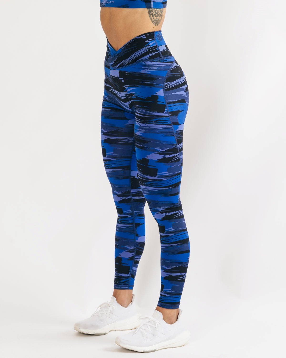 Alphalete All-Purpose Legging Niebieskie Camo | 90257-ZDAS