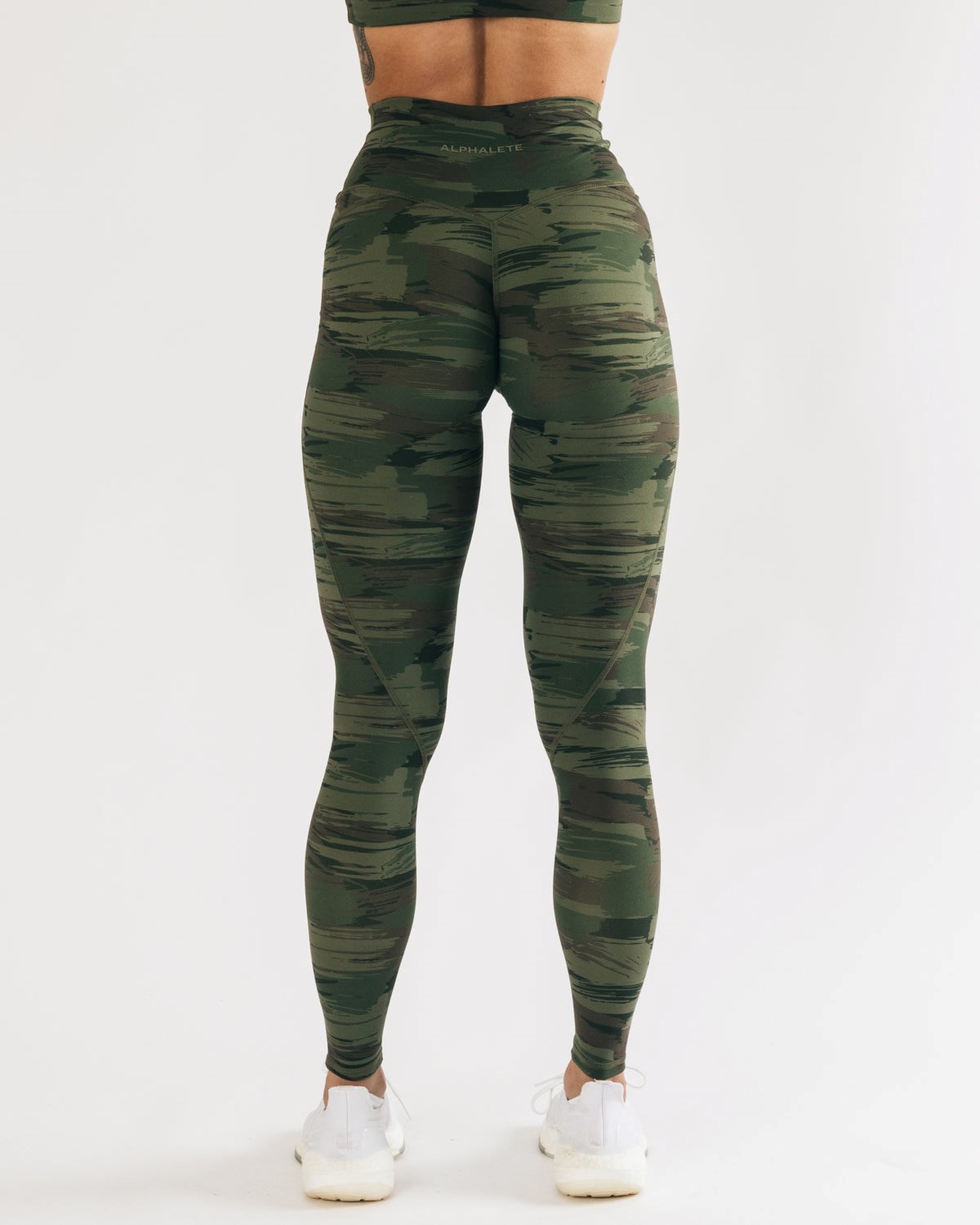 Alphalete All-Purpose Legging Oliwkowe Camo | 40983-ULMR