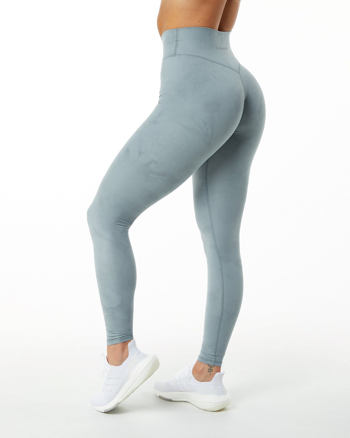 Alphalete All-Purpose Luxury Legging Washed Denim | 40138-ROUX