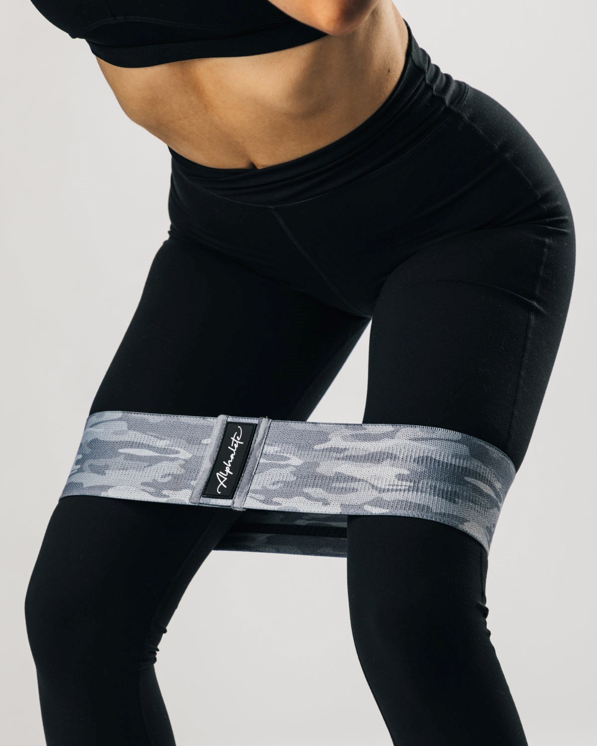 Alphalete Alphalete Glute Band Srebrne Camo | 14708-TRWG